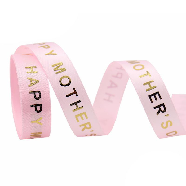 Grattis på Mors dag Band 10/50/100 Yard Bronzing Craft Ribbons Roll 10 yard