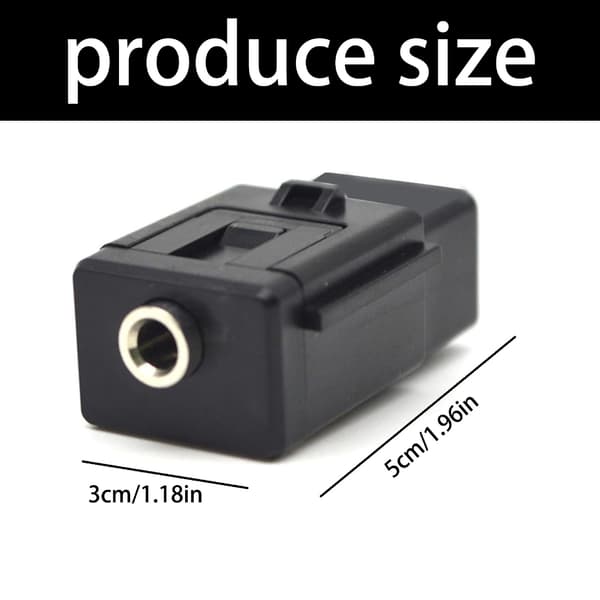Støvtæt HiFi Auxiliary Input Connector Socket Plug Play til køretøjer 5Q0035724