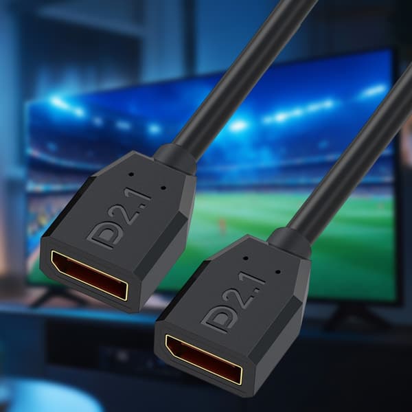 DisplayPort 2.1 Förlängningskabel Stöder 16K@30Hz 8K@120Hz 4K@240Hz Hona