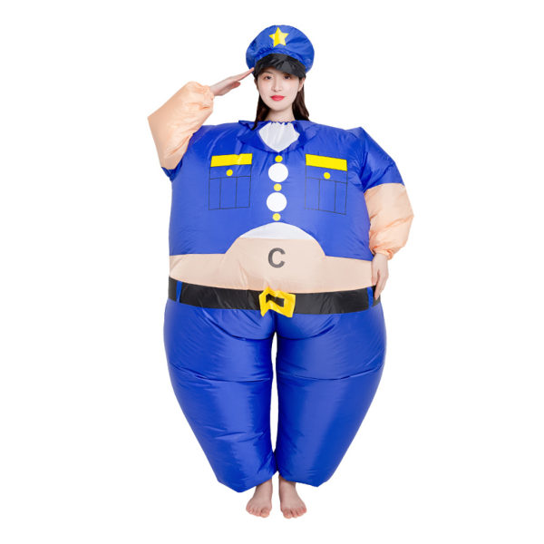 Kvinnor Nyhet för polis Uppblåsbar kostym Cosplay Party Finklänning till