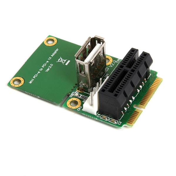 Mini PCI-E til PCI for Express PCI-E 1x Board USB 2.0 Halv Fuld Mini PCIE Adapterkort 4Pin Strømforsyning Computerkomponent