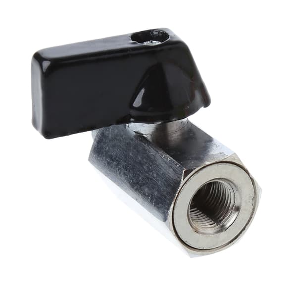 Messing Minikugleventil 1/8\" BSP Han til Hun Gevind Luftkompressorslange