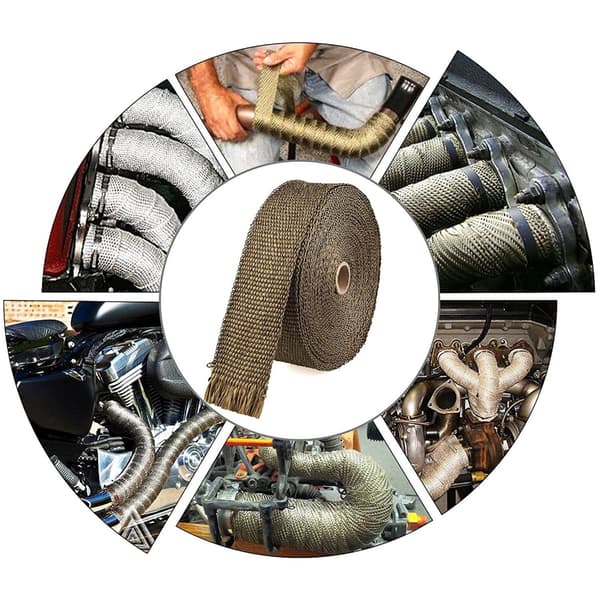 Bil Motorsykkel Eksos Termisk Eksostape Eksos Varme Tape Wrap Rør Wrap