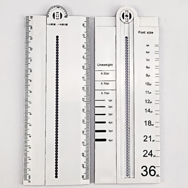 30 cm Transparent Rektangulär Linjal Teknik Mätning Konstruktionsverktyg