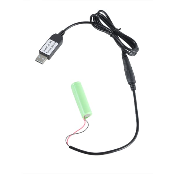 USB 5V 2A - 4,5V 1A AA LR6 -pariston korvaava virtajohto, pariston eliminointilinja