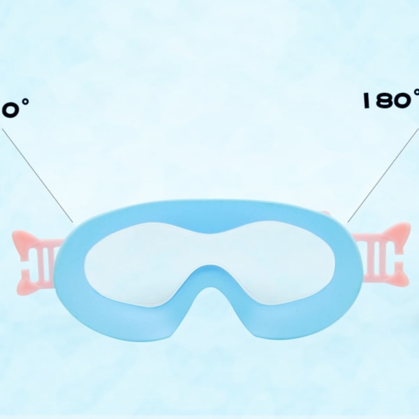 Simglasögon Inget läckage Anti-dimma UV-skydd för barn Pojkar Flickor Säker mjuk silikon Simglasögon Barn 3-16 Blue yellow