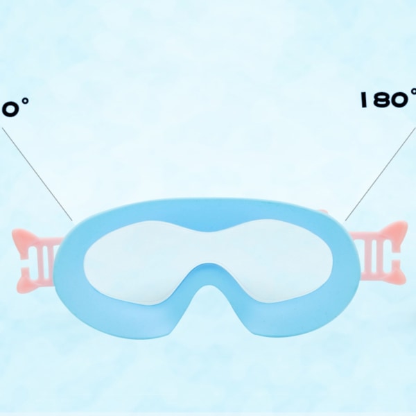 Simglasögon Inget läckage Anti-dimma UV-skydd för barn Pojkar Flickor Säker mjuk silikon Simglasögon Barn 3-16 Pink blue