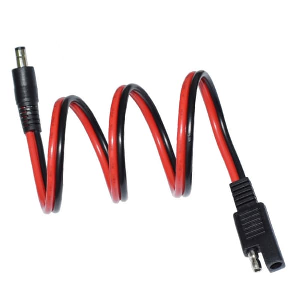 14AWG 60cm SAE 2Pin til DC5.5mm Strømforlængerledning til Bærbare Strømkilder og Oplader