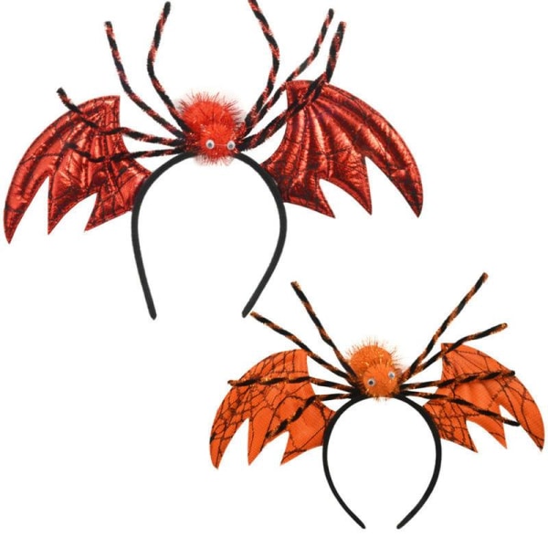 Halloween Spider Pannband Vuxna Barn Dress Up Wing Huvudbonader Håraccessoarer till festivalkostymer Rekvisita Purple