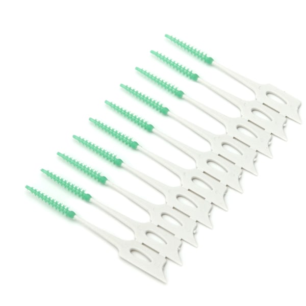 Nytt 40st mjukt rengöringsverktyg mellan tandtrådsborstar för tandvård