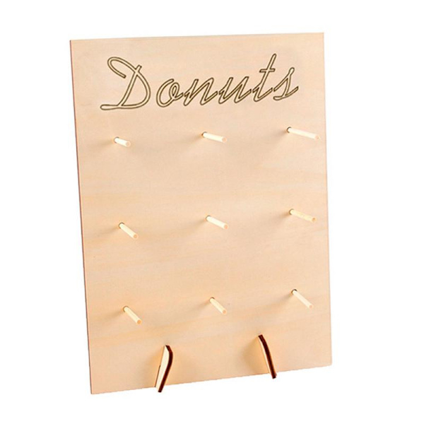 Donutstativ i tre Donut Display Rack Oppbevaringsholder Hylle Organizer