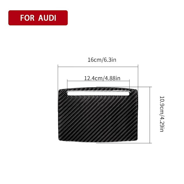 Mittkonsol Mugghållare Trim Panel Dörrskydd För C7 4G8 2012-2018