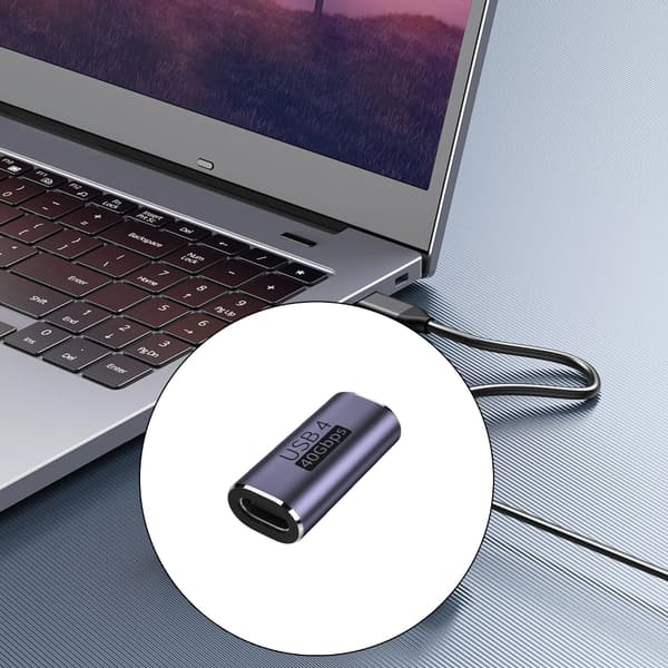 USB4 0 Hunn til Hunn USB C Adapter 40Gbps Dataoverføring 8K@120HZ for Telefon