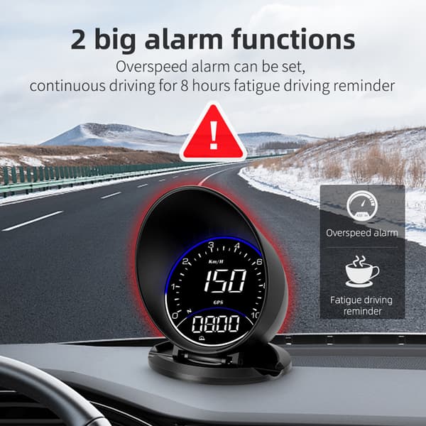 HUD Bil til Head Up Display Speedometer Digitale Målere Auto Træthedskørsel Remi