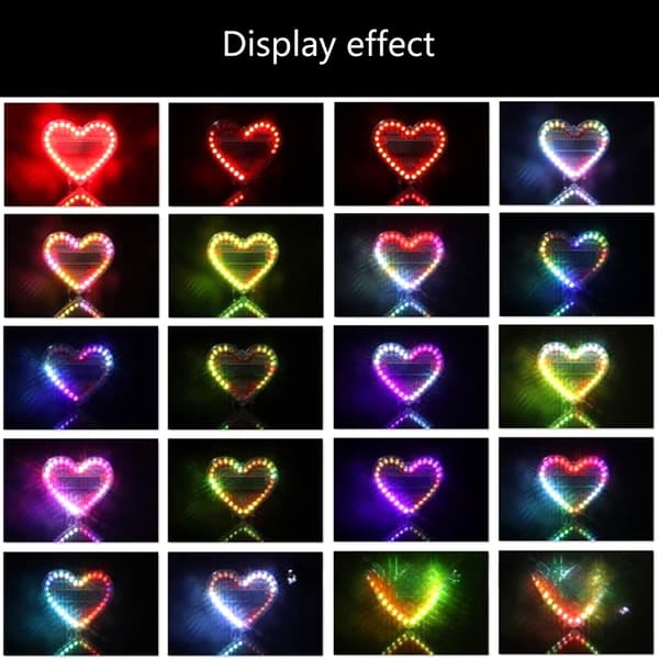 DIY Elektroniksats Hjärtformade RGB LED Lödningsövning för Utbildning