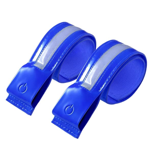 Andningsbart LED-armband USB C Snabbladdning Reflekterande Utrustning för Utomhusaktiviteter Blue