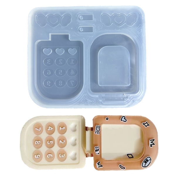 Fällbar telefon kvicksand form DIY epoxiharts DIY hantverk formar smycken mögel