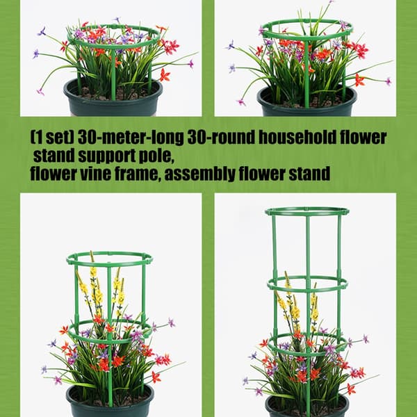 30 st hushållsväxt blomsterställning rund växtfäste plast växtbur