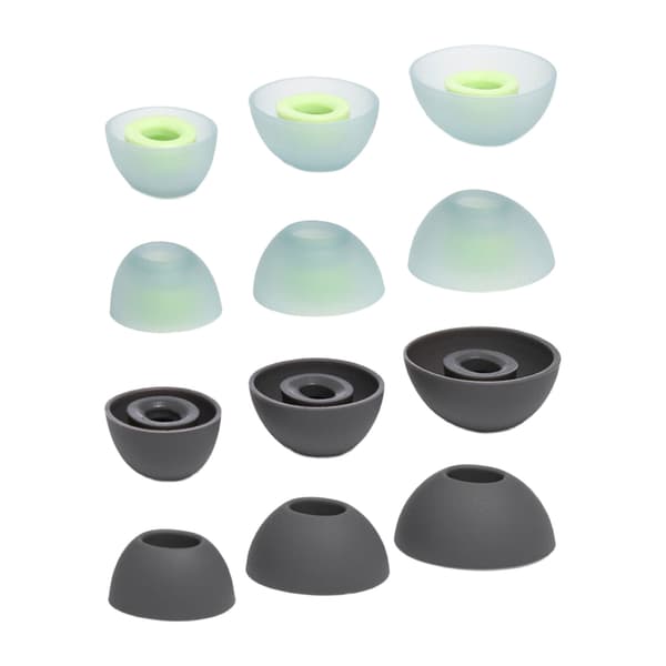 4 Par Silikon Øreplugger for Buds 2 In-ear Hodetelefoner Black