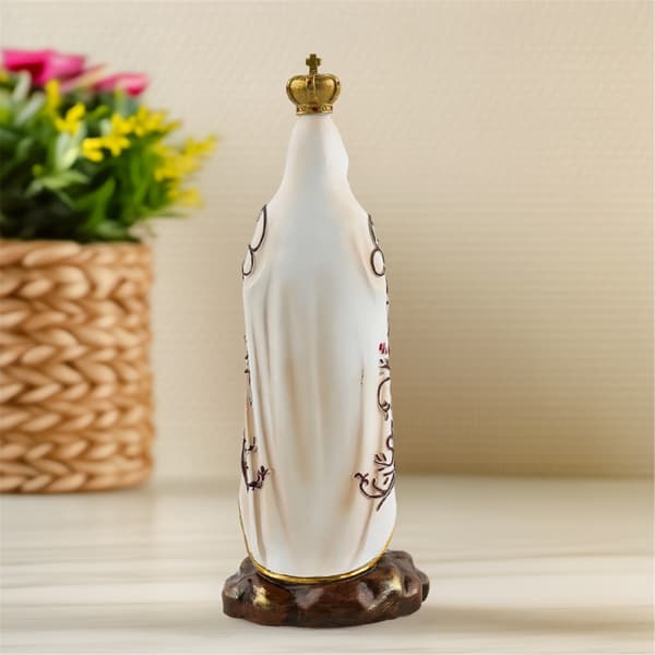 Resin Fatima Jomfru Skulptur Håndmalet Statue Til Langtidsvisning