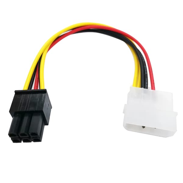4-benet til 6-benet PCI-Express PCIE grafikkort strømadapter konverterkabel