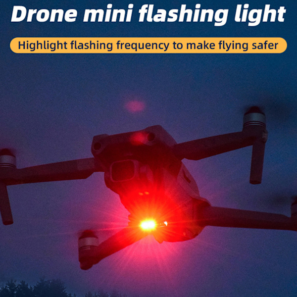 Strobe anti-kollisionsbelysning för Mavic/Phantom/FIMI-serien Drone Lång batteritid 360 graders synlighet