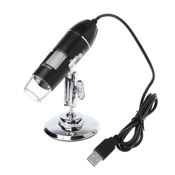 Professionell 1000X digital mikroskopkamera Endoskop 8 LED-förstoringsglas med metallstativ Stark ljusstyrka för smartphone