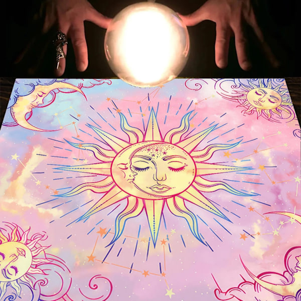 Praktisk Tarot-duk Bordsduk Bordsöverdrag för Matsal Kök Dekor 75x75cm