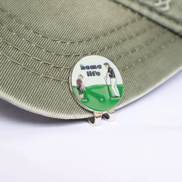 Golfbollsmarkörer med hattklämmor värdeuppsättningar för män Kvinnor golfare, avtagbar fästes enkelt på cap Premium-presenter 1