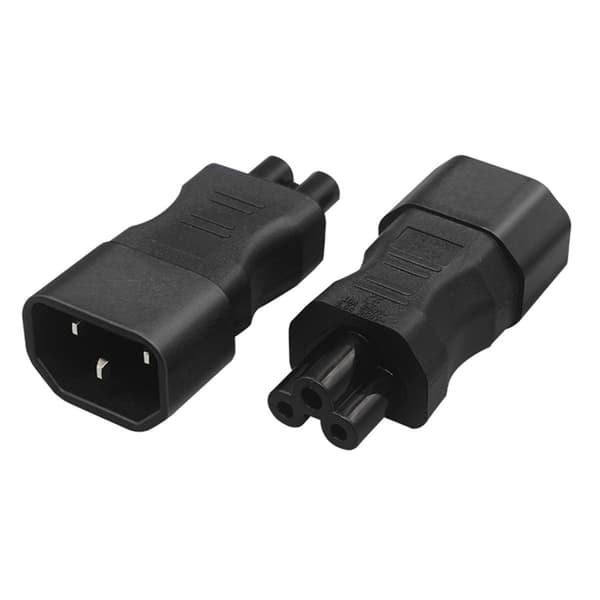 Universal Adapter Bærbar Han til Hun Adapter C14 til C13/C14 til C15 ABS C14 to C15