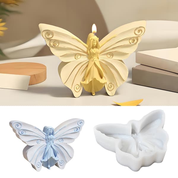 Ljusformar Gipsformar Fjärilsfeer Silikonform Epoxihartsformar