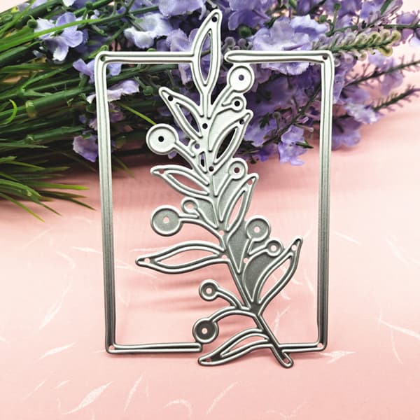 Metaludstansninger Kulstofstål Stencils Planter Skærestanser til DIY Scrapbooking
