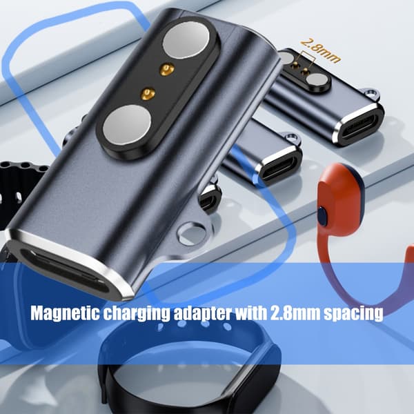 USB C til 2-Pin 2.8mm Afstandsstik til Knogleledningshovedtelefoner Ur