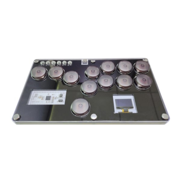Bärbar Mekanisk Fighting Stick Controller Gaming Knappsats Styrenhet Arcade Joystick Kompatibel för PC SKY2040 Hållbar E