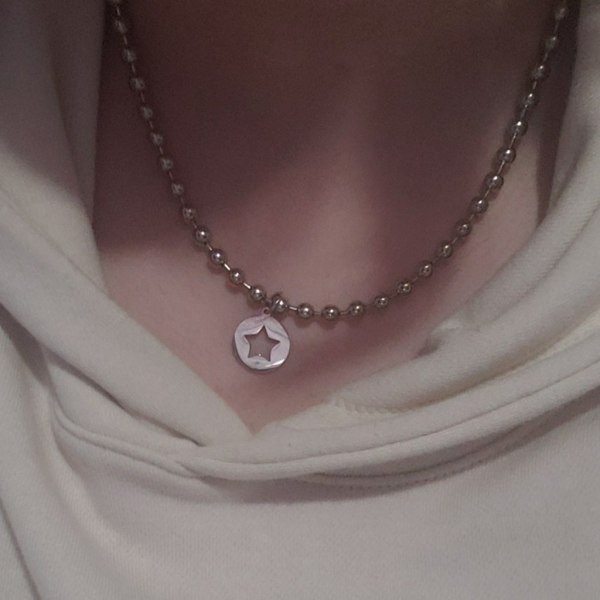 Star Halsband Star Pendant Chokers Pentagram Halsband Y2k Smycken Rostfritt stål Material Festtillbehör för tjejer