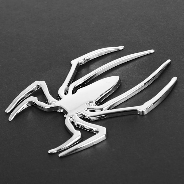 3D Bilklistremerke HOT Universal Metall Spider Emblem Chrome Motor Dekal Ornament