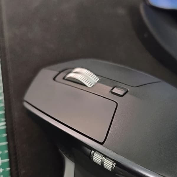 Ergonomiskt metallscrollhjul för 2S trådlös musrulle Black