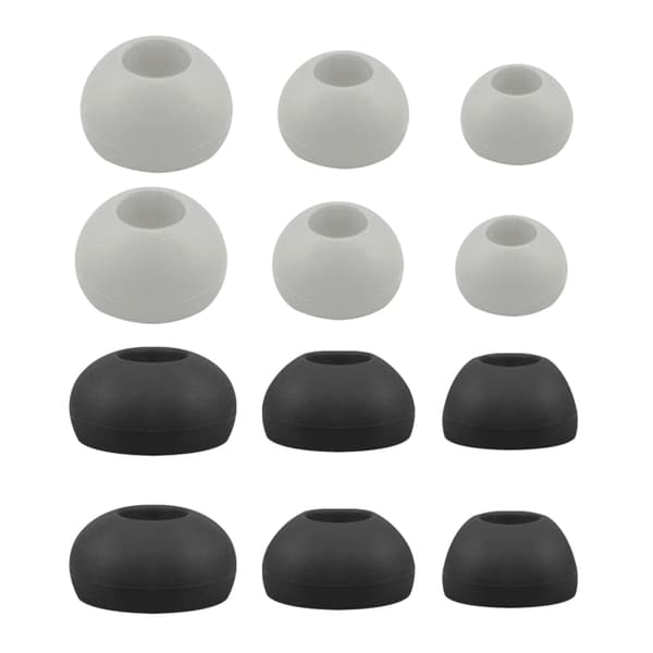 Silikon Ørepropper Ørehetter Øreputer 3 Sett for Endurance In ear Øretelefoner Black