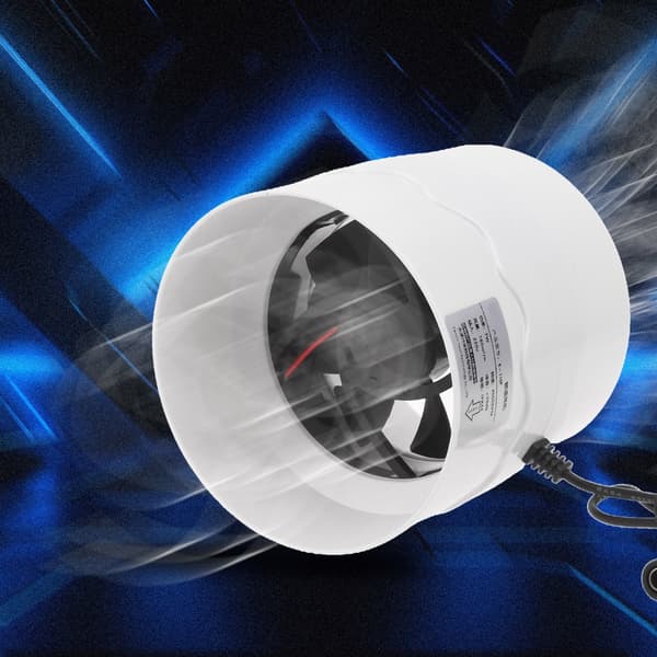 114mm 12V Ventilasjon Flow Vifte Eksosvifter Hjem Inline Rørkanal Ekstraktor