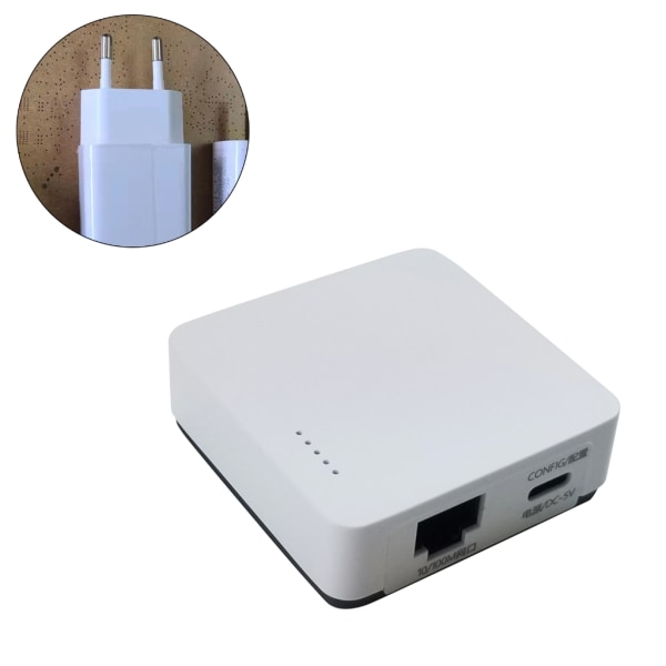 USB Print Server Del LAN Trådløs Nettverksskrivere Strømadapter USB Nettverk Print Server Adapter NP330