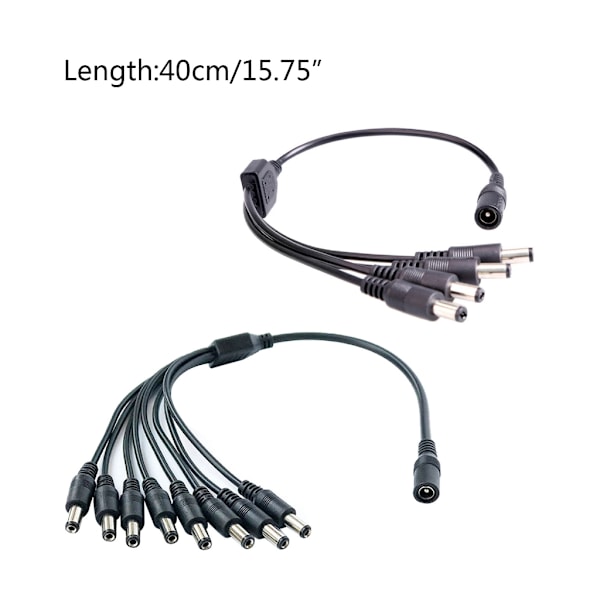 Power DC5,5x2,1mm Anslut dina enheter med enkelhet hona till hane power 22/0,12ASx2C huvudsladd One to eight
