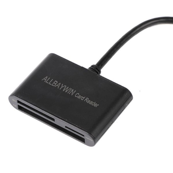 USB 3.0 minneskortläsare Compact Flash-kortadapter för SD / Micro- SD / CF-kort Multifunktionskonverterare för dator