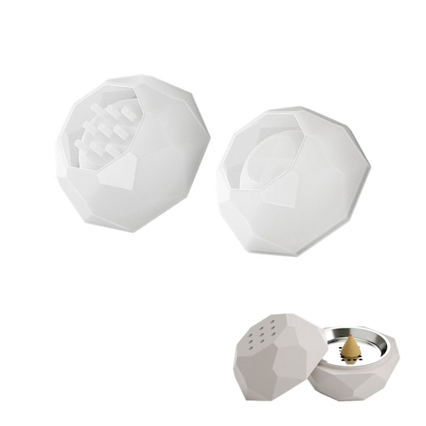 Lys Kop Røgelse Brændere Silikoneform Krystal Resin Form Aromaterapi Krukke