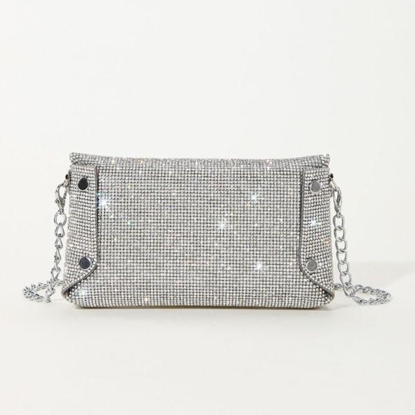 Glitter Evening Bag för kvinnor Bröllop Clutch Handväska Kedja Axelväska Liten Party Handväska Crossbody Bag Green 1