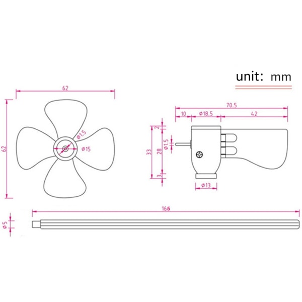 Minsta Mini Vindkraftverk Generator LED Ljus Vindkvarn Leksak Läroverktyg Provmodell Utbildning Fläkt Present för barn