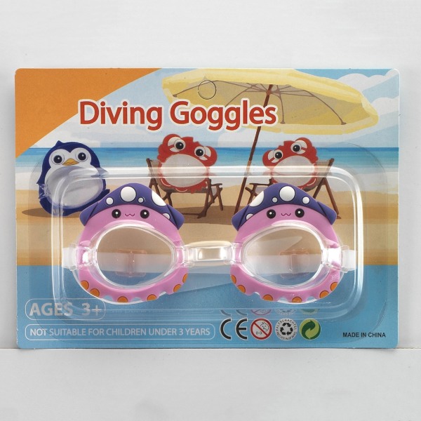Tecknad barn Anti-dimma Simglasögon Skyddsglasögon Dykning Surfglasögon Tecknad design Glasögon för pojke flicka bad Crab - Crab