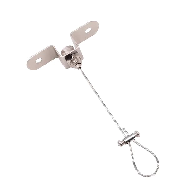 Pakke med 4 loftbrusestangsholdere i robust rustfrit stål