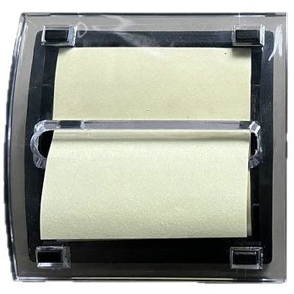 Udtrækkelig dispenser til sticky notes, klar plast, note-papir-organisator til kontoret 2PCS