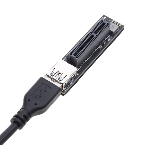 PCI-E USB SATA-adapter, PCI-E X1 til PCI-E X4 konverteringskort stigerørkabel