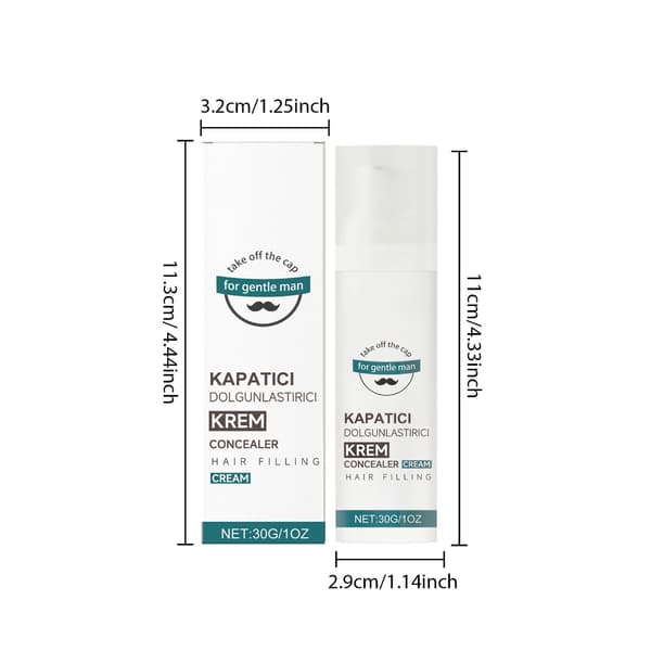 Hårconcealer-krem Praktisk påføringsdesign sikrer concealer-effekt